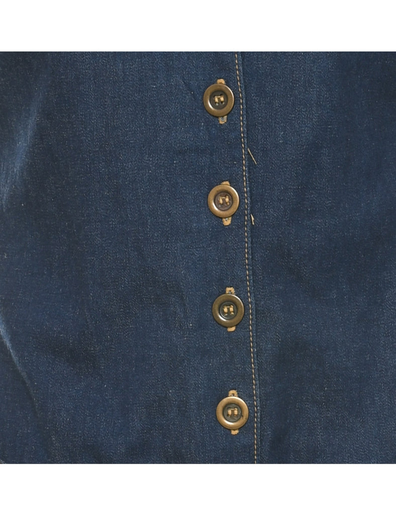 Indigo Denim Dress - M