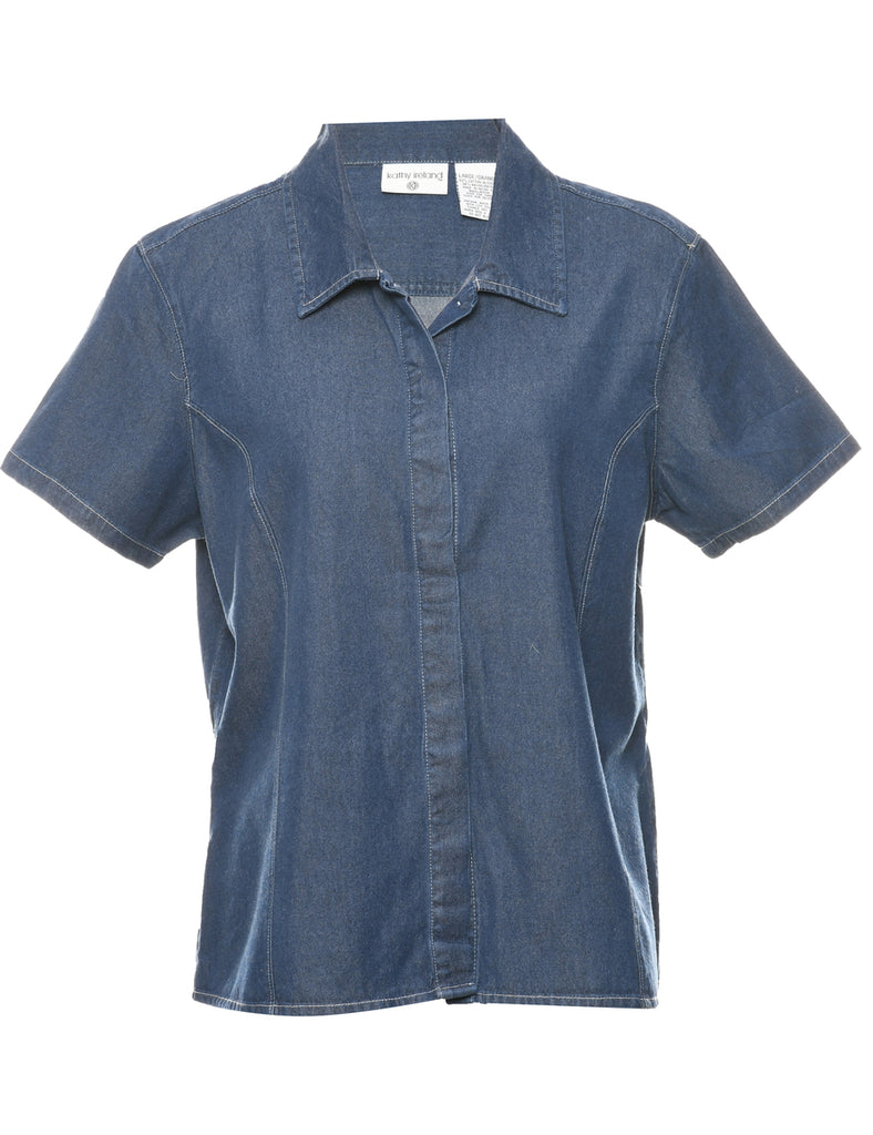 Indigo Denim Shirt - L