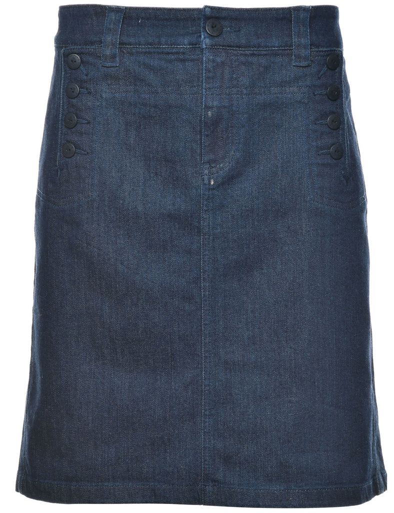 Indigo Denim Skirt - M