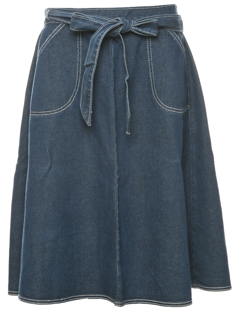 Indigo Denim Skirt - L