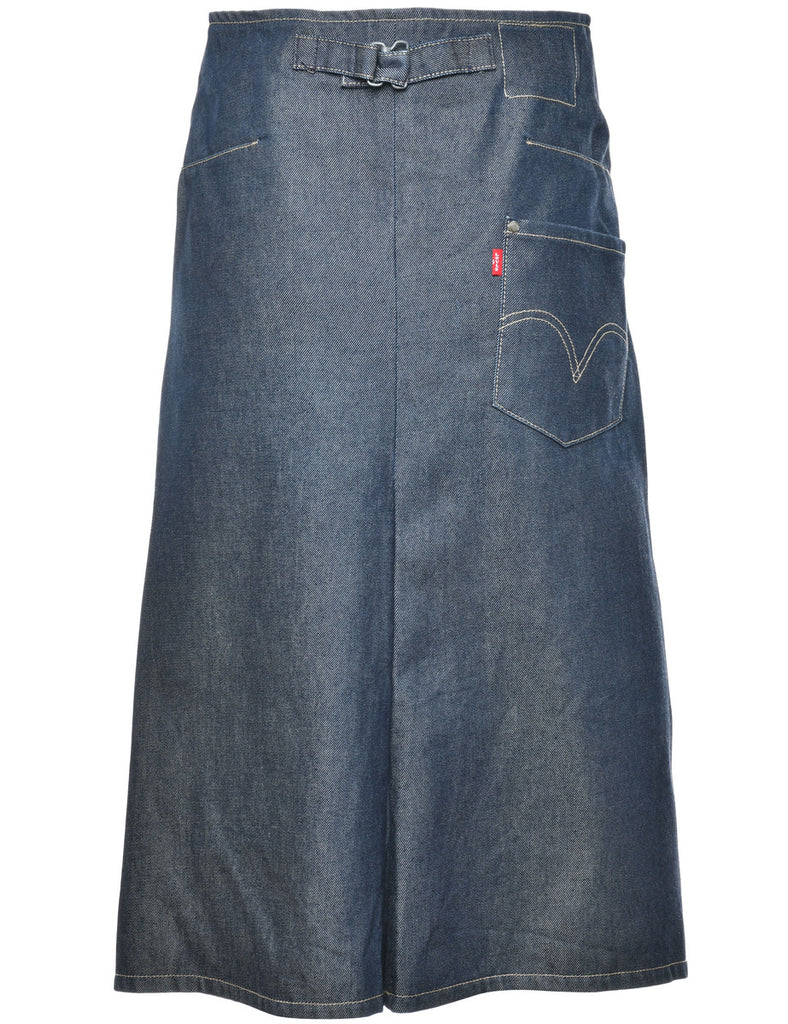 Indigo Denim Skirt - M