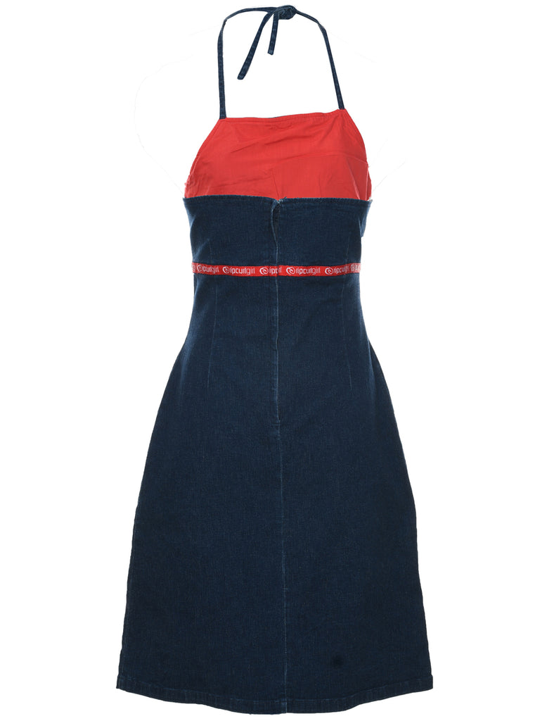 Indigo Denim Y2K Dress - XS