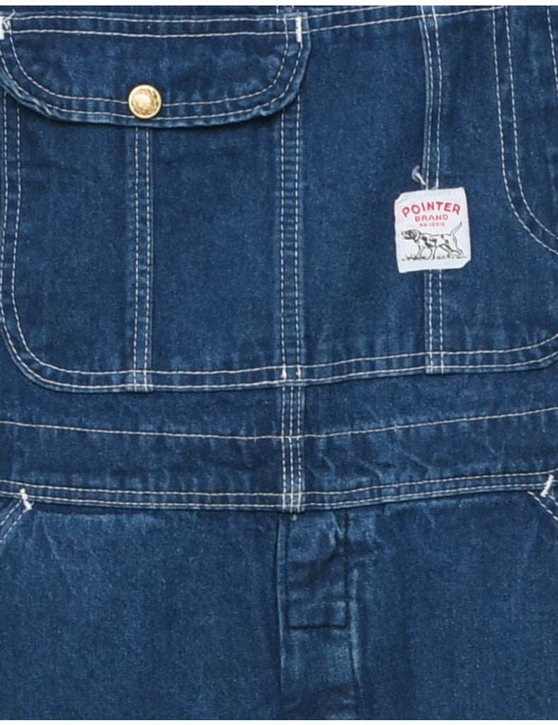 Indigo Dungarees - W35 L28