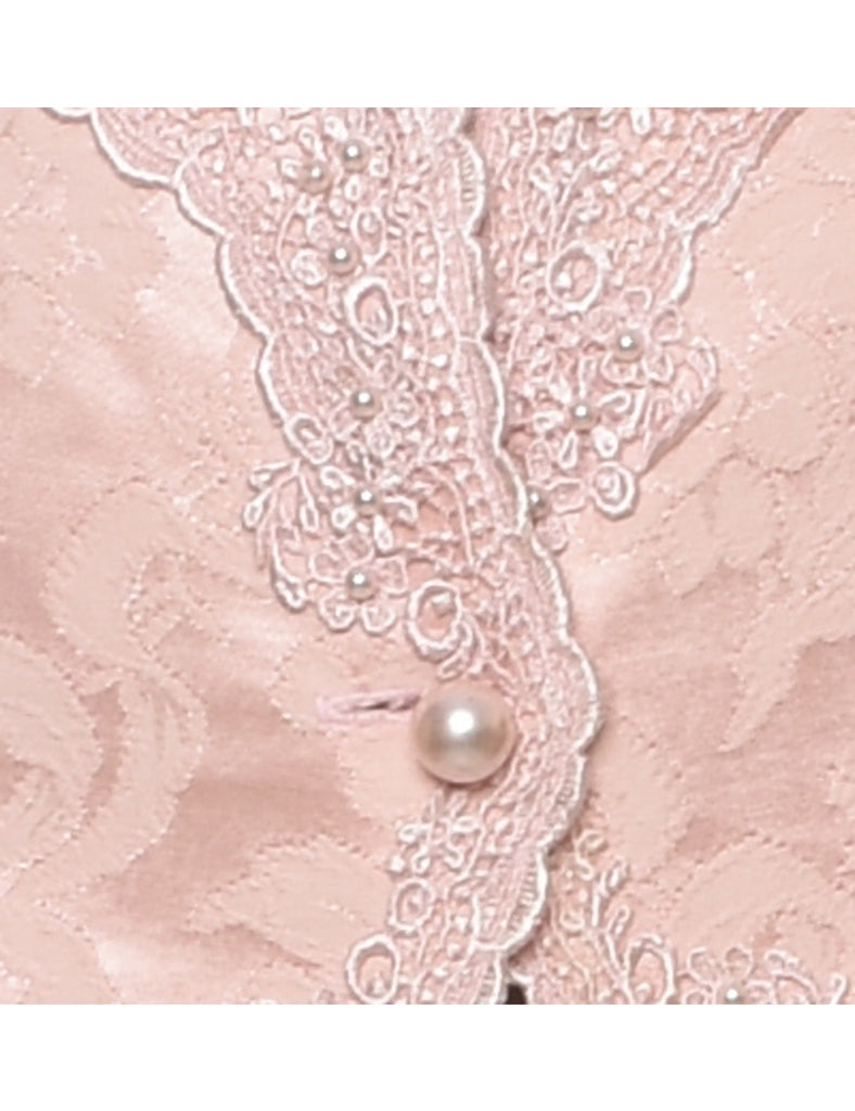 Jacquard Floral Print Jacket - M