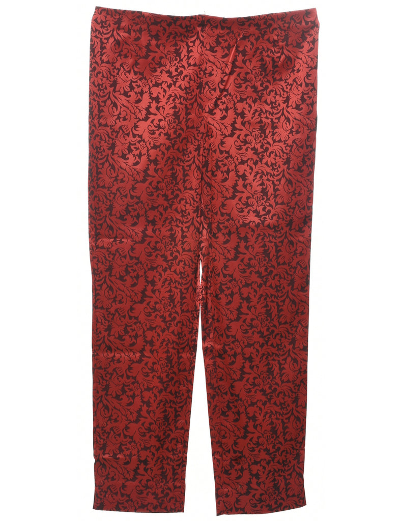 Jacquard Pattern Trousers - W35 L29