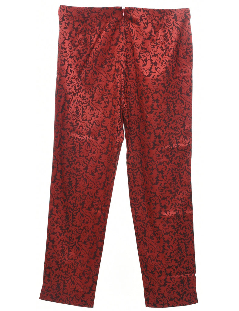 Jacquard Pattern Trousers - W35 L29