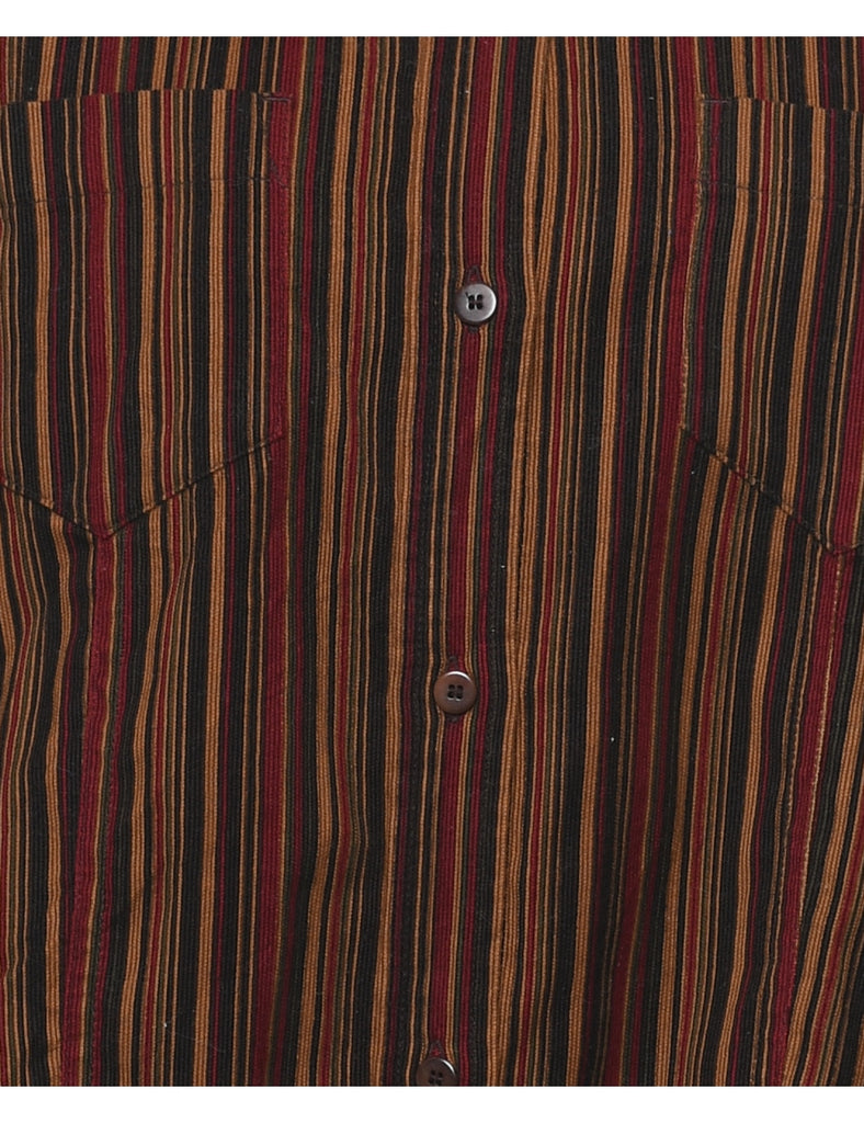 Jones New York Striped Corduroy Shirt - L