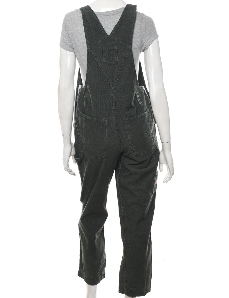 Jordache Dark Green Corduroy Dungarees - W35 L29