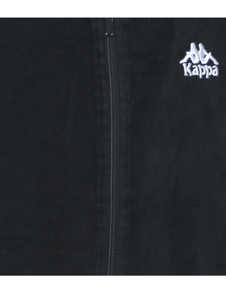 Kappa Black Classic Velour Track Top - S
