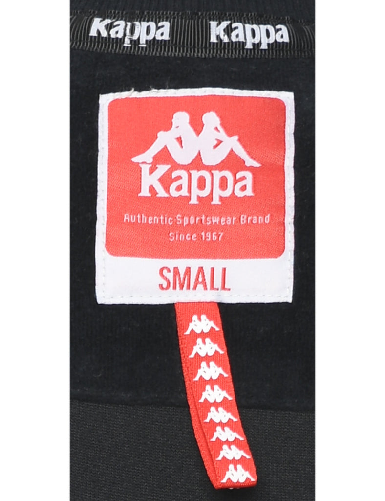 Kappa Black Classic Velour Track Top - S