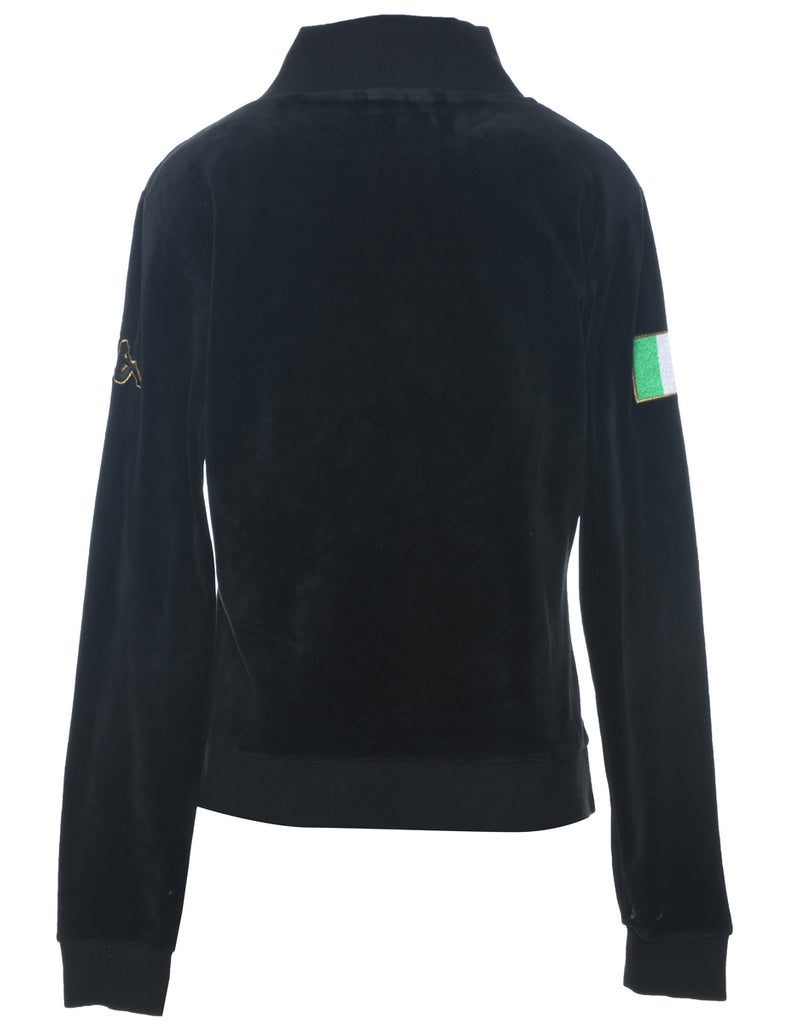 Kappa Black Velvet Milano Y2K Track Top - L