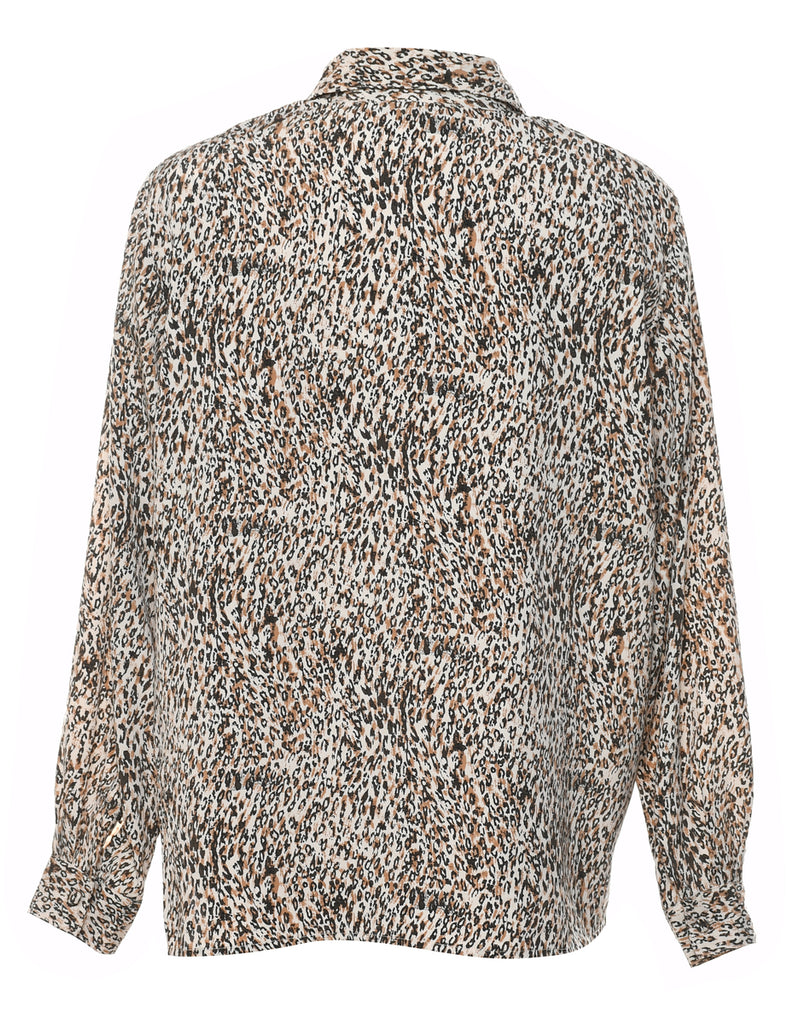 Karen Scott Leopard Print Shirt - L