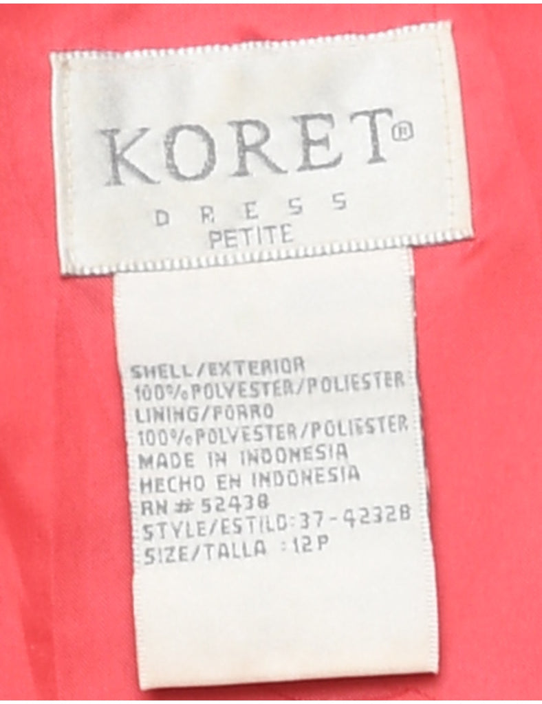 Koret Floral Print Dress - L