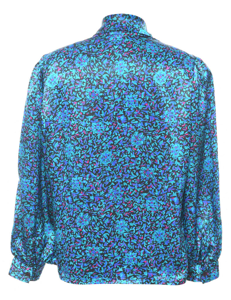 Koret Floral Pussy Bow Blouse - L