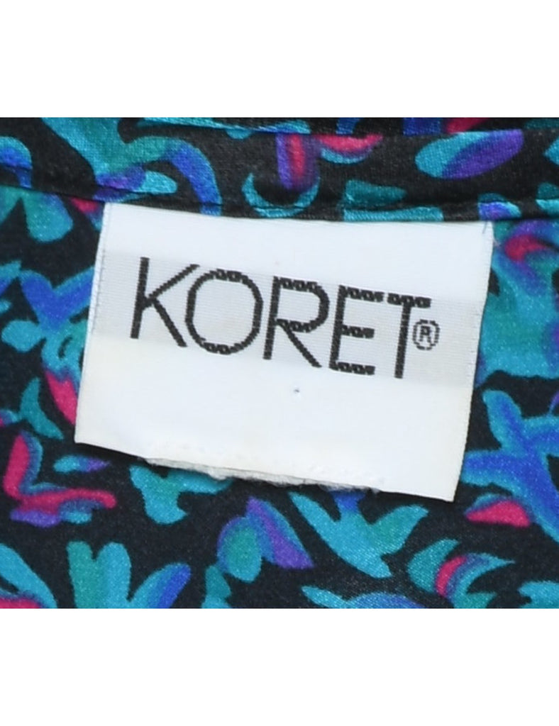 Koret Floral Pussy Bow Blouse - L