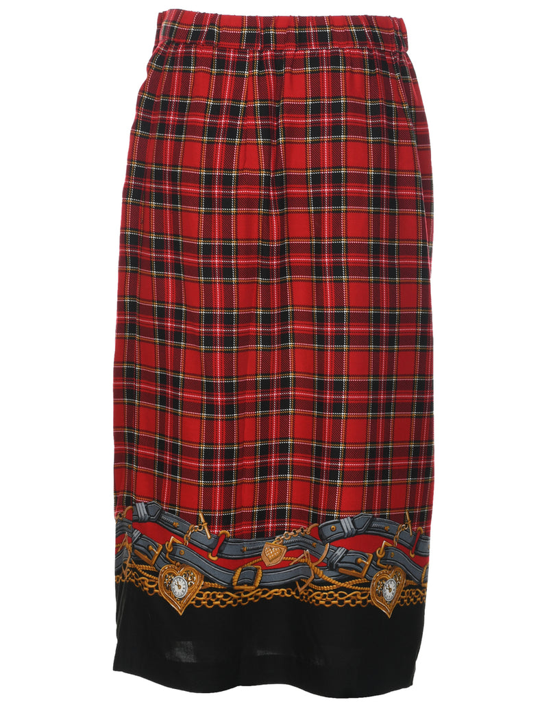 Koret Tartan Pencil Skirt - M
