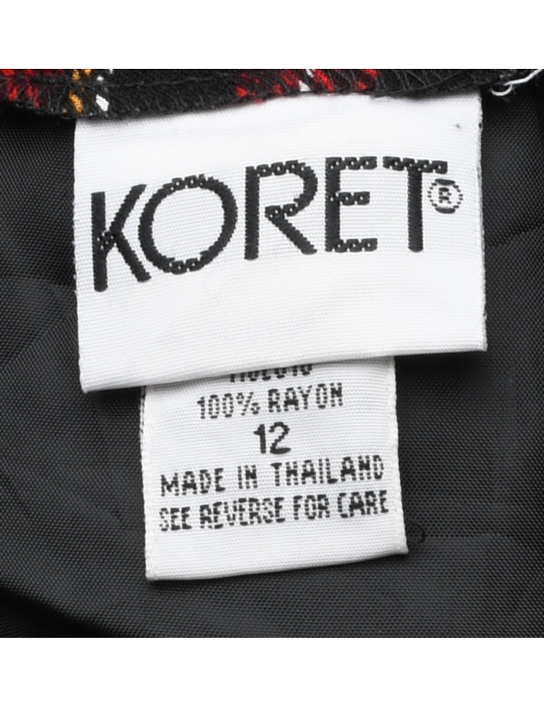 Koret Tartan Pencil Skirt - M