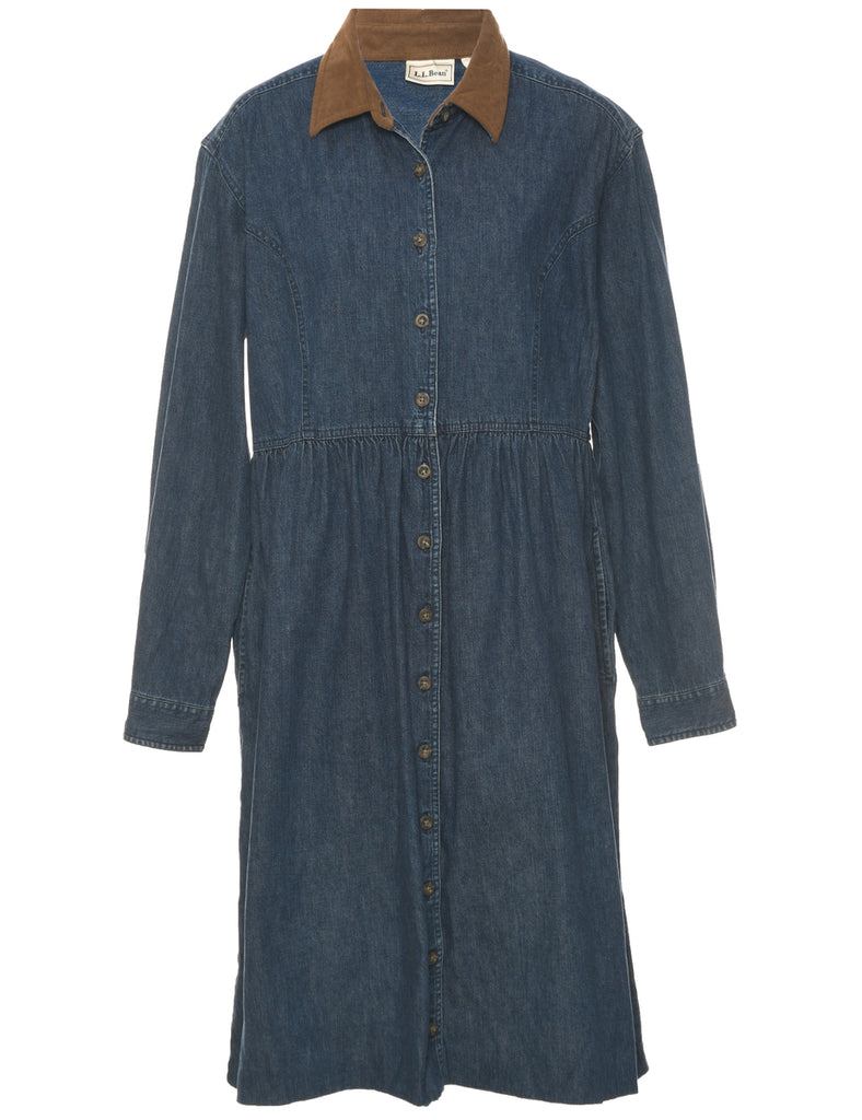 ll bean denim dress Women's L.L. Bean Heritage Washed Denim Shirt Dress, Garment-Dye