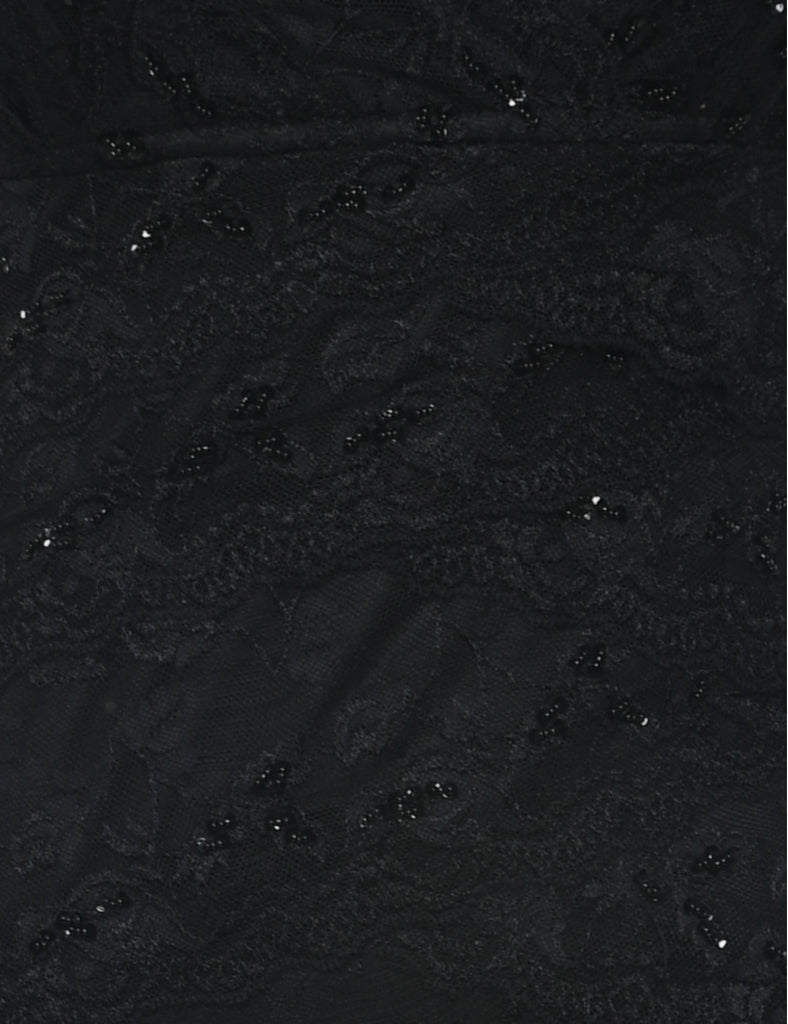 Lace Beaded Evening Dress - S