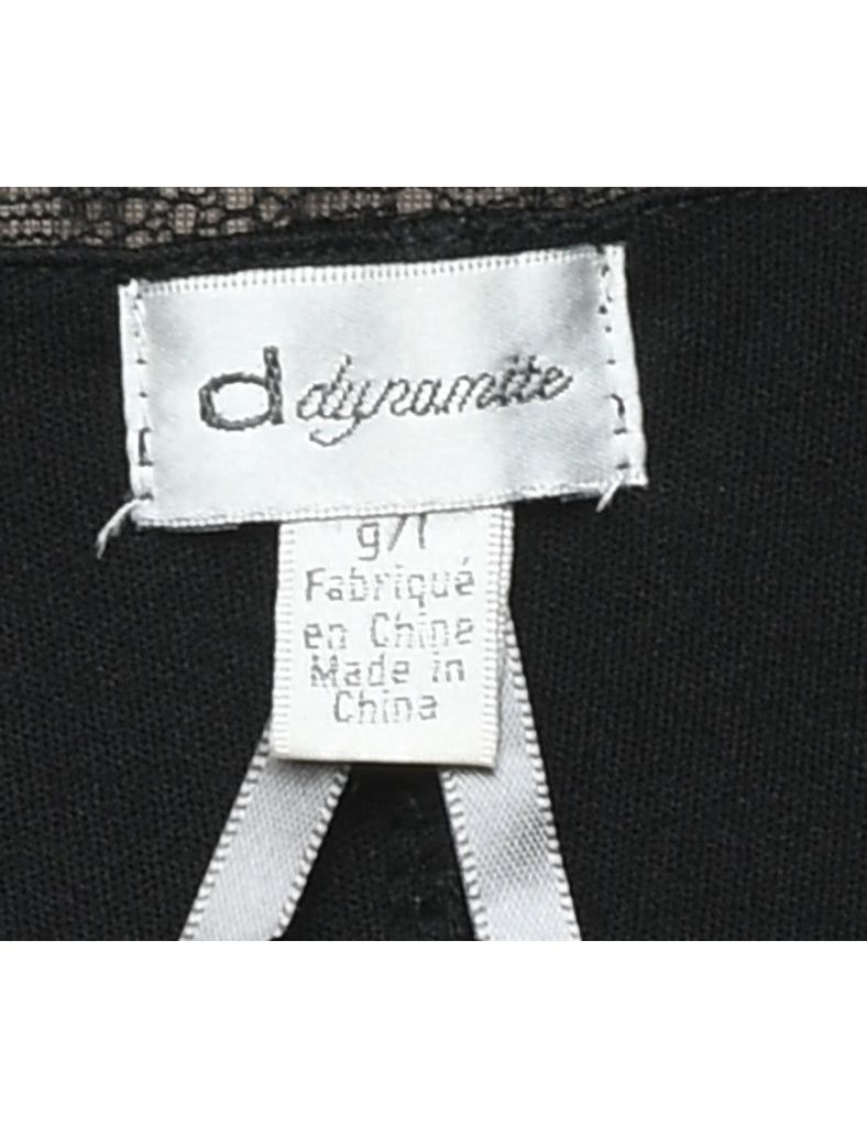 Lace Black Dress - M