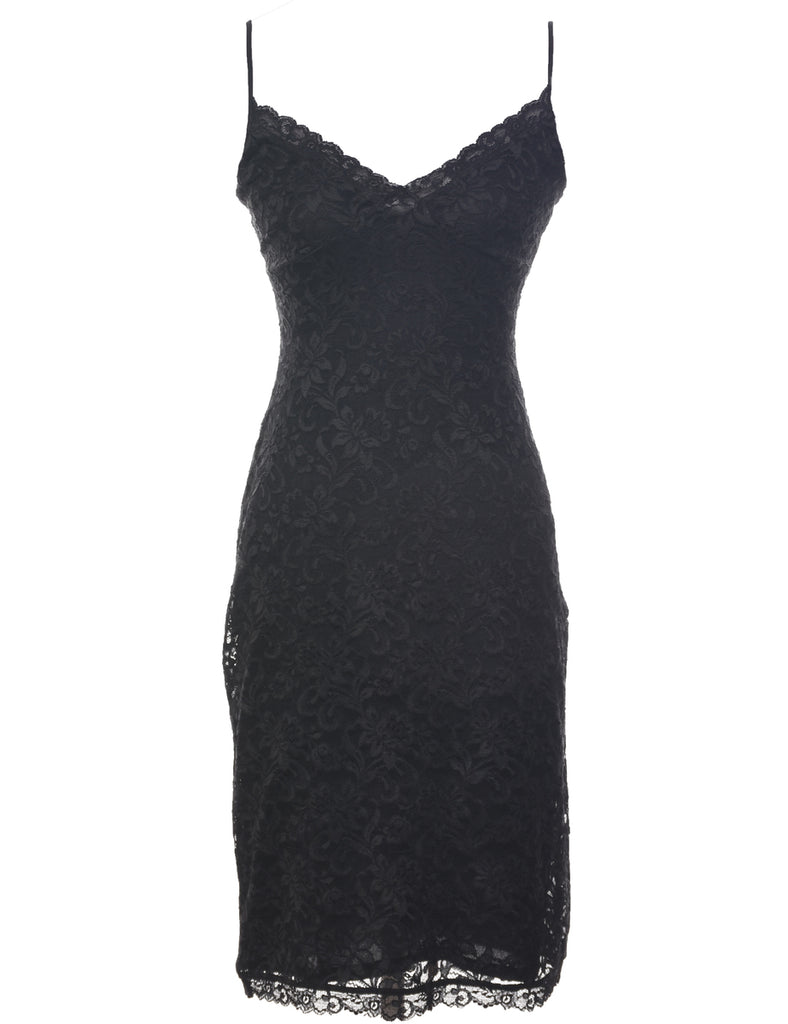 Lace Black Evening Dress - XS