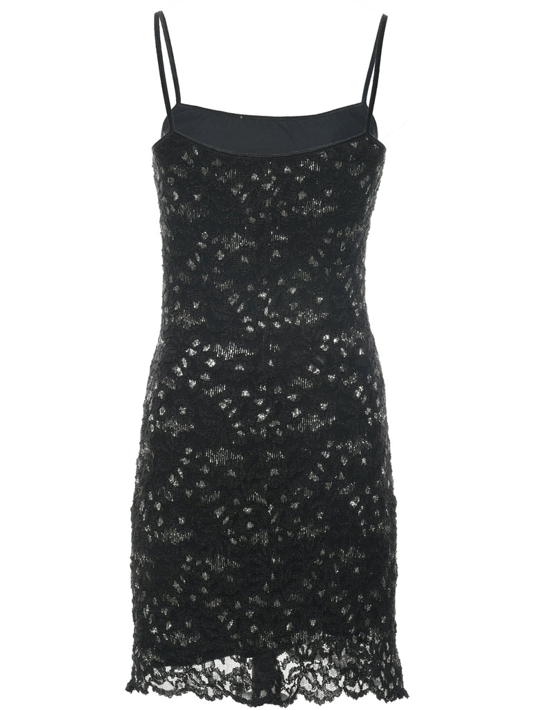 Lace Black Evening Dress - XS