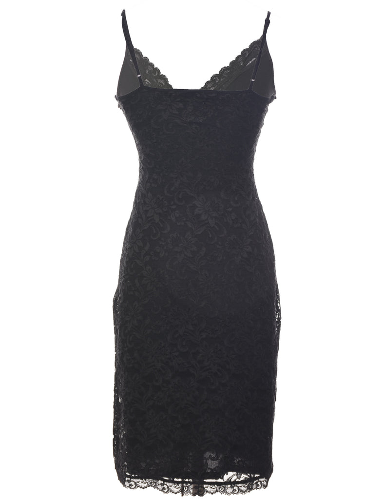 Lace Black Evening Dress - XS