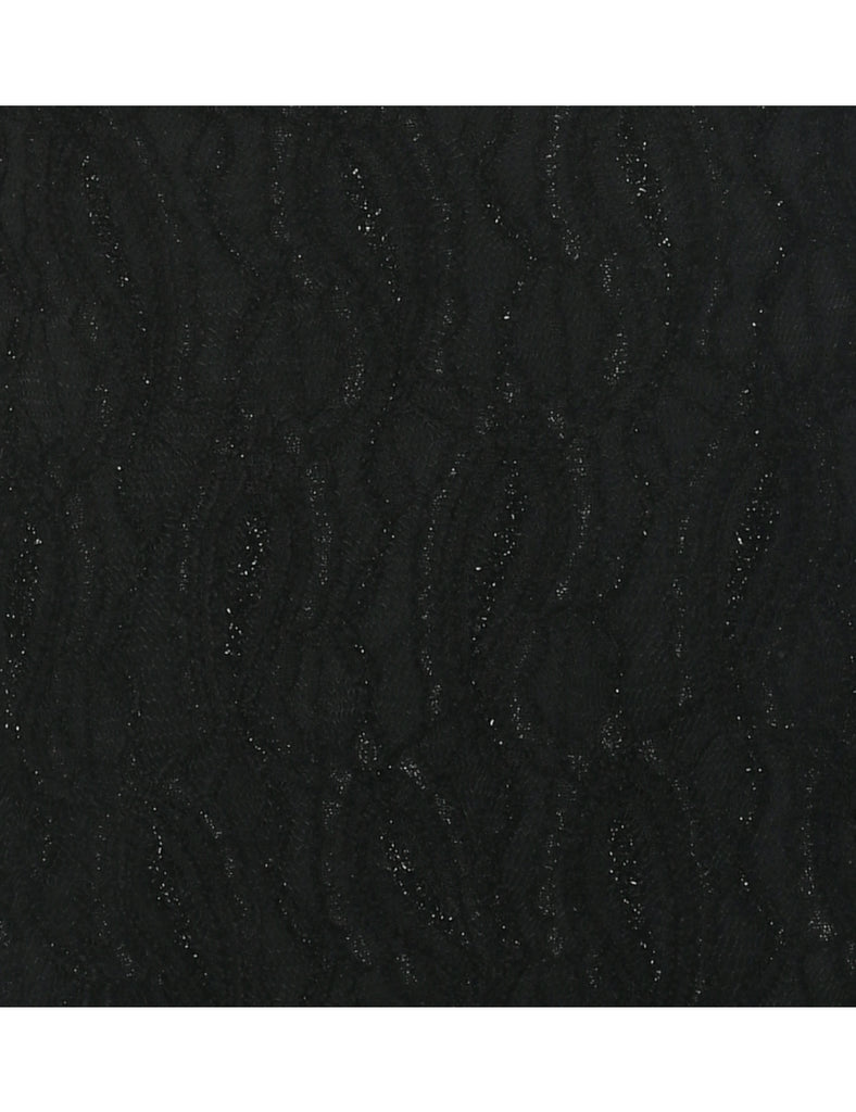 Lace Black Evening Dress - S