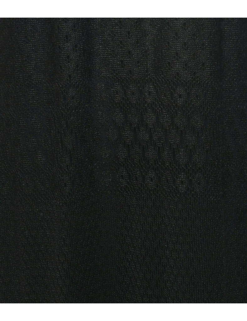 Lace Black Evening Dress - M