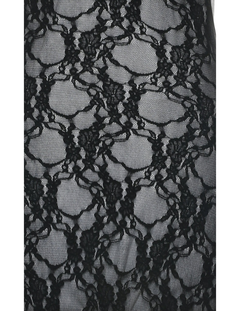 Lace Black Nightdress - XS