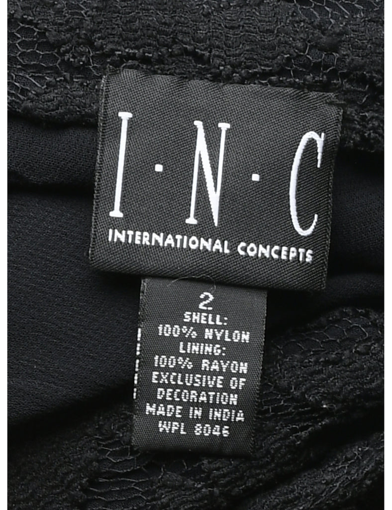 Lace Black Y2K Trousers - W27 L30