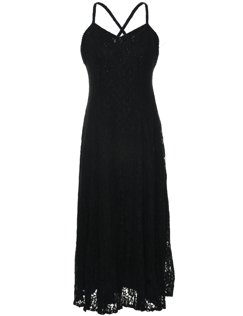 Lace Evening Dress - M