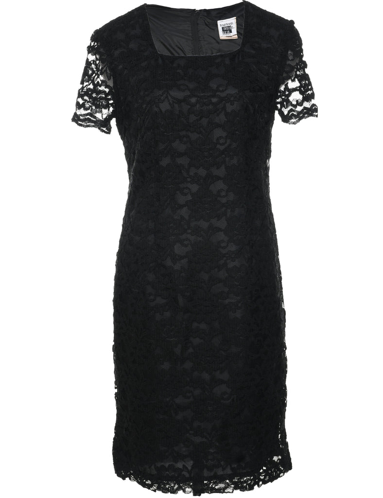 Lace Evening Dress - M