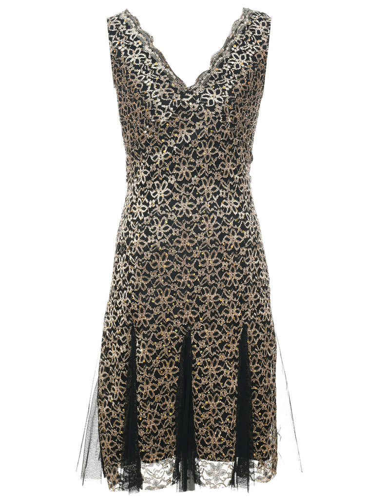 Lace Evening Dress - S