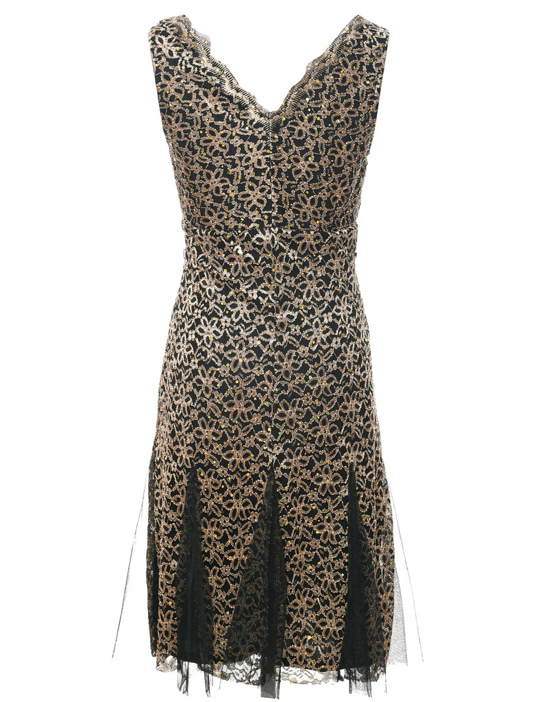 Lace Evening Dress - S