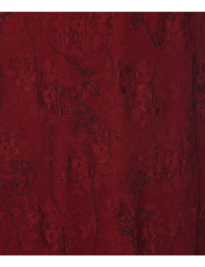 Lace Evening Dress - M