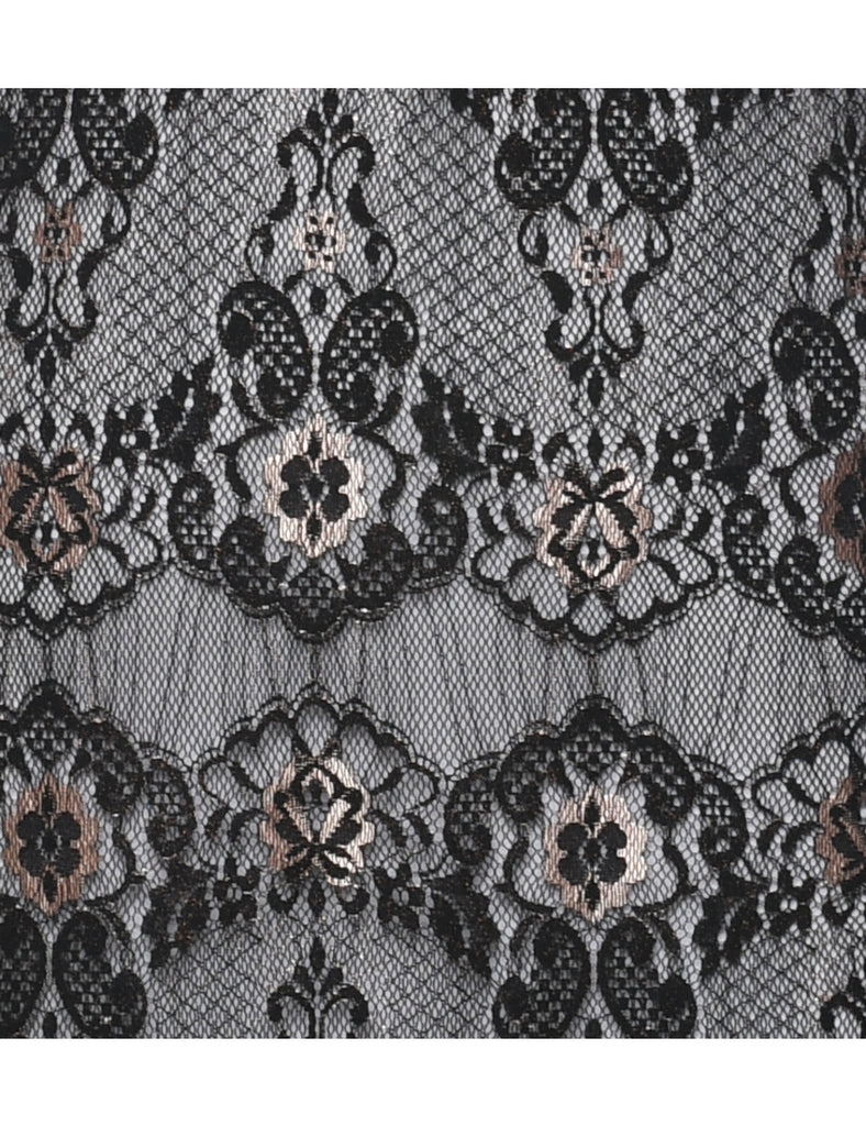 Lace Evening Dress - M