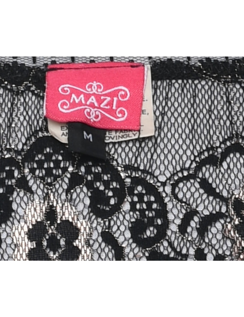 Lace Evening Dress - M