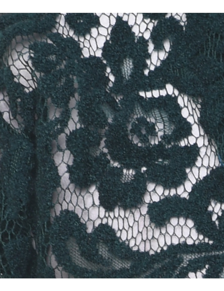Lace Floral Pattern Jacket - S