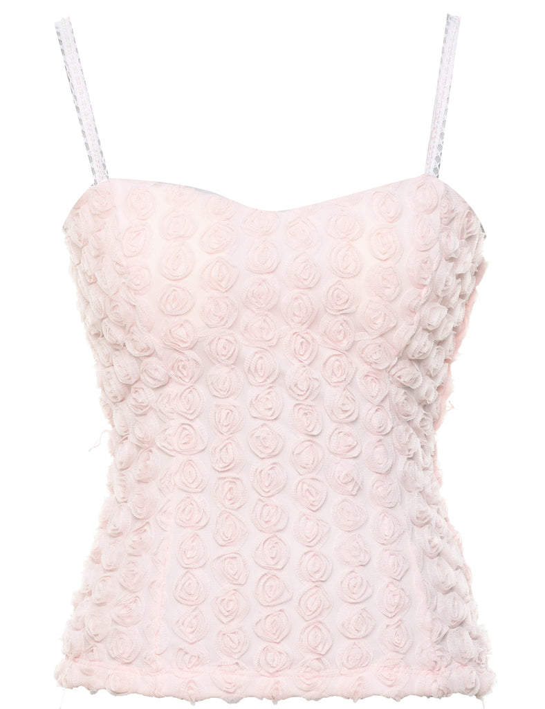 Lace Floral Pattern Top - M