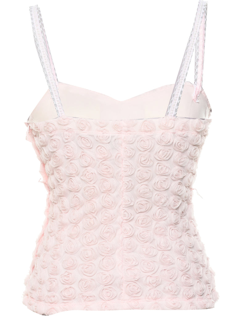 Lace Floral Pattern Top - M