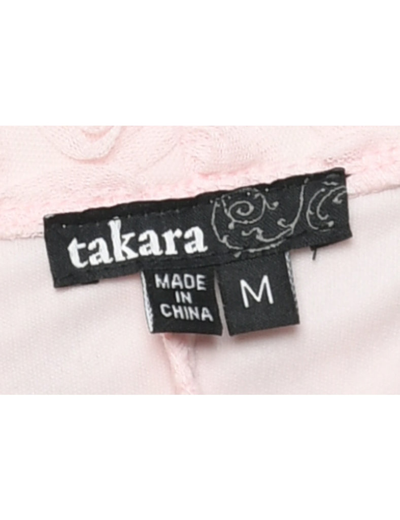 Lace Floral Pattern Top - M