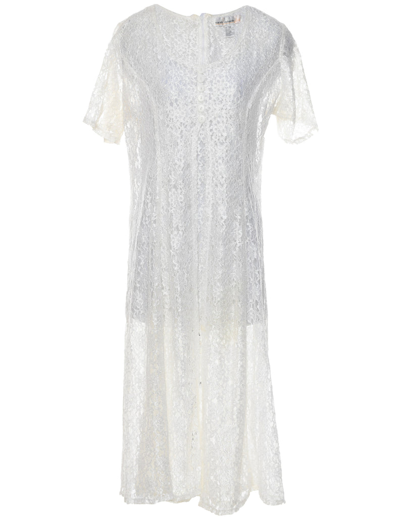 Lace Off White Dress - XL