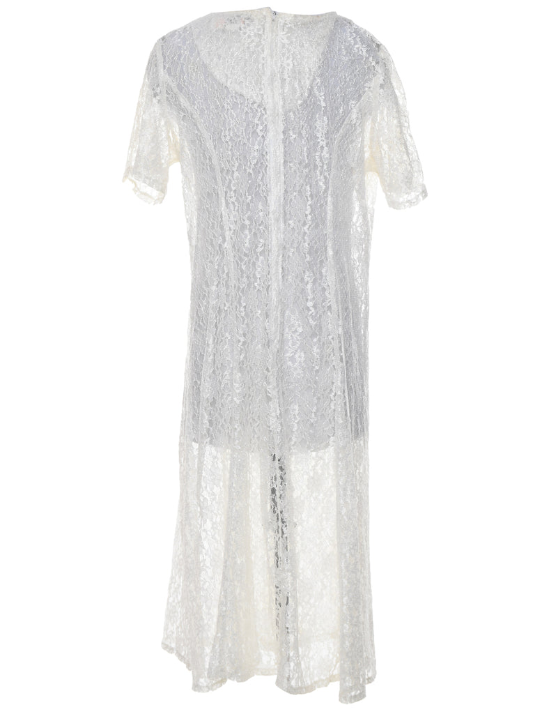 Lace Off White Dress - XL