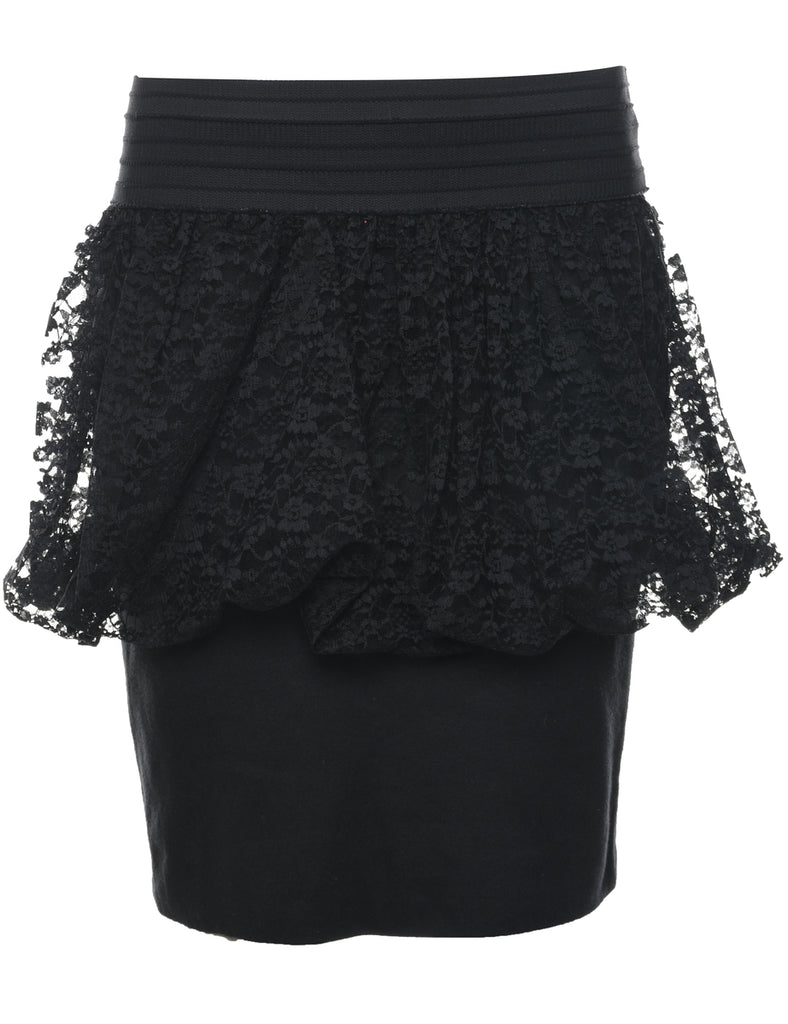 Lace Peplum Skirt - S