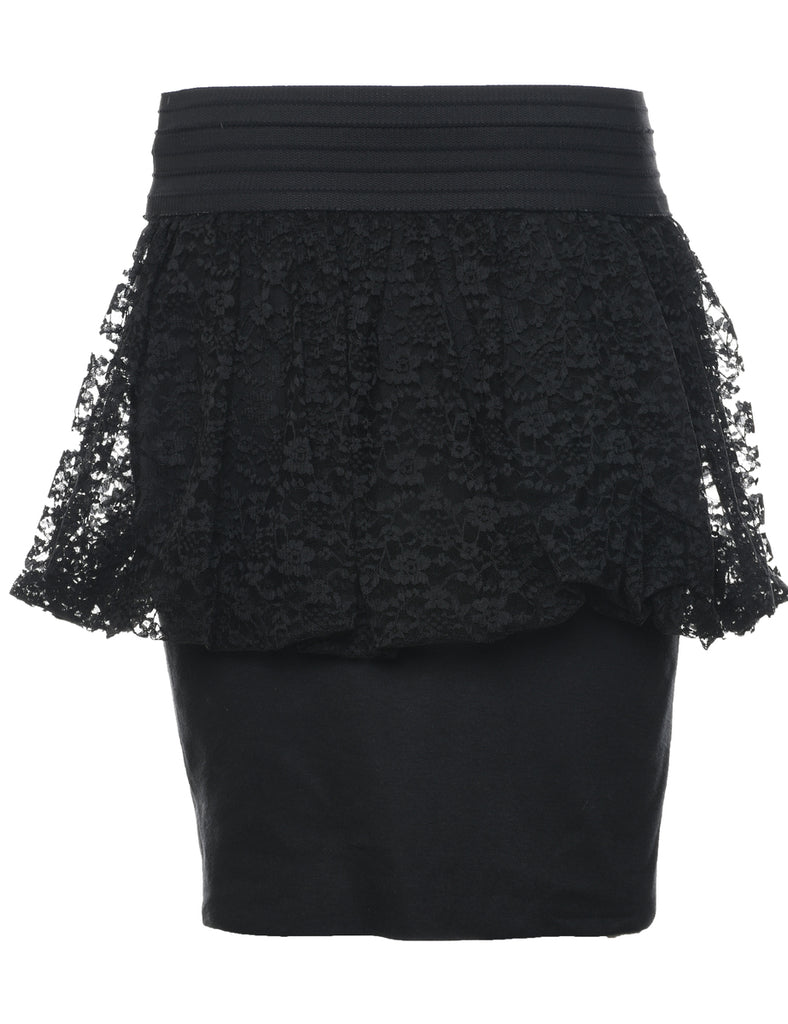 Lace Peplum Skirt - S