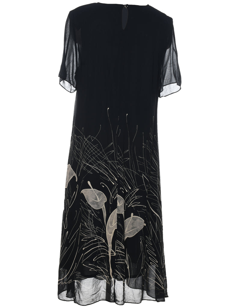 Leafy Print Dress - XL