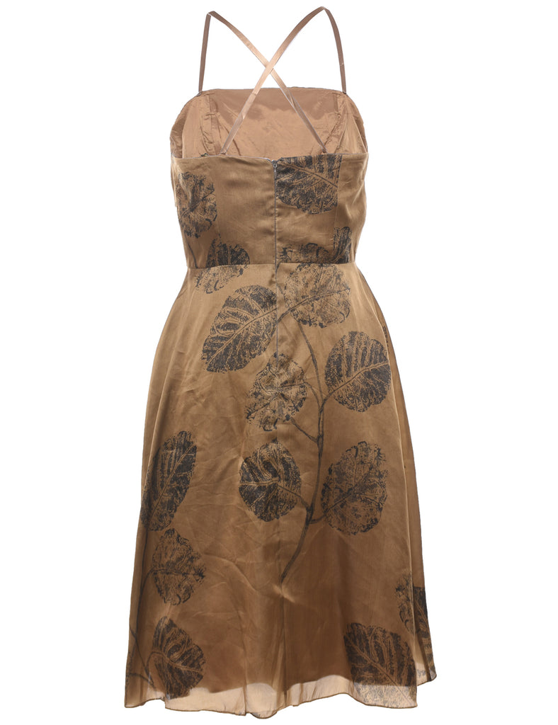 Leafy Print Dress - S