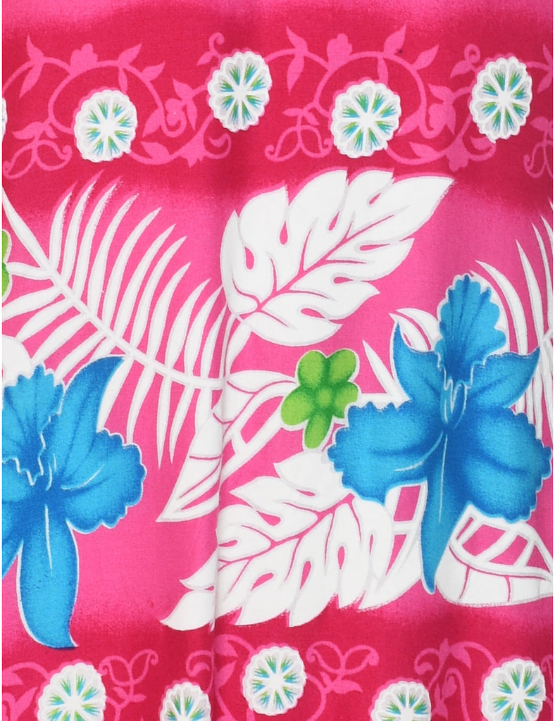 Leafy Print Dress - L