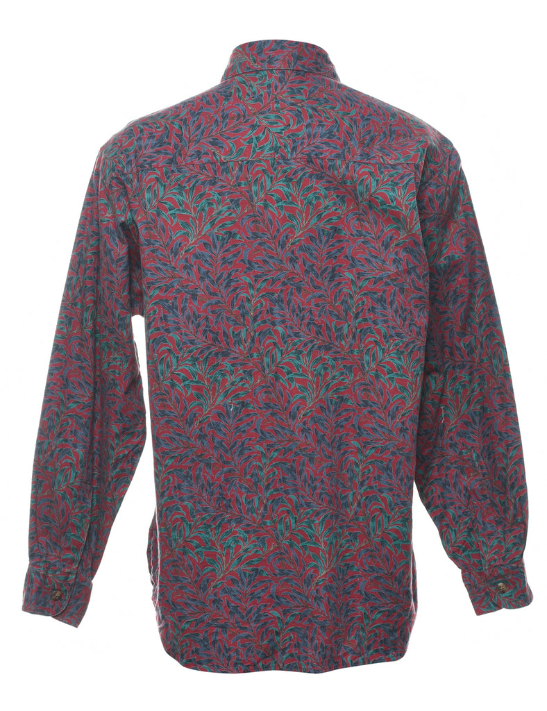 Leafy Print Shirt - M